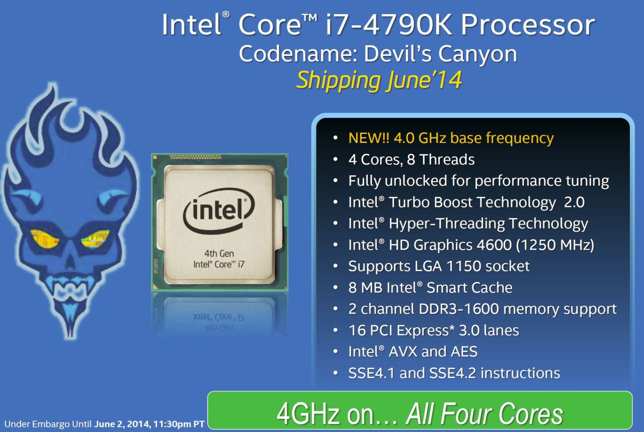 Intel Core I7 4790k Haswell Gets A Refresh Bjorn3d Com