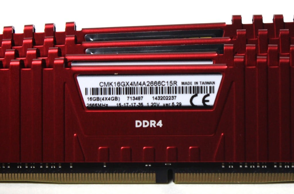 Corsair Vengeance LPX DDR4 2666MHZ 16GB Quad Channel Memory Kit