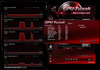 GPU Tweak burn settings