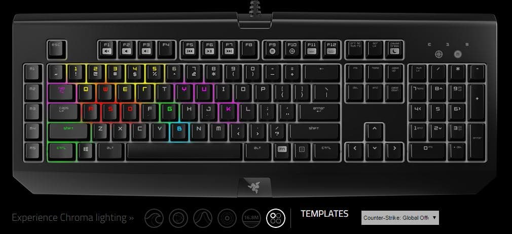 razor blackwidow chroma profiles