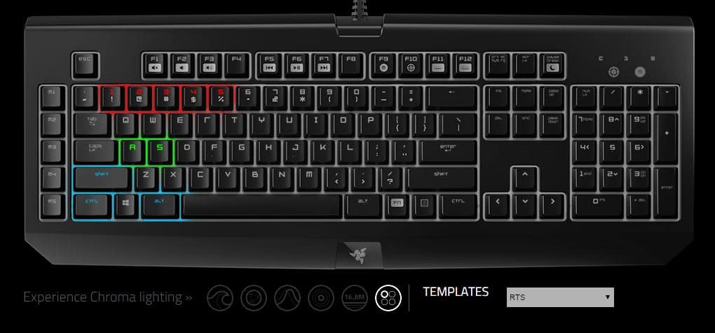 cool blackwidow chroma profiles