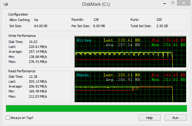 crystalmark diskmark 64s benchmarking tool