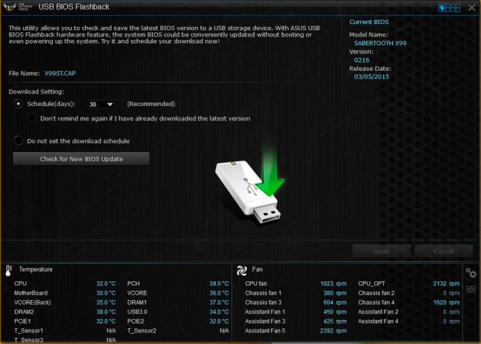 USB BIOS Flashback