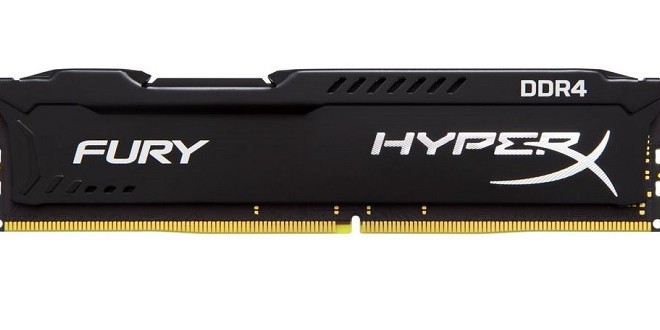 HyperX Fury 32GB 2666MHz DDR4 Ram CL16 DIMM  Black Single Stick Desktop Memory with low-profile heat spreader 