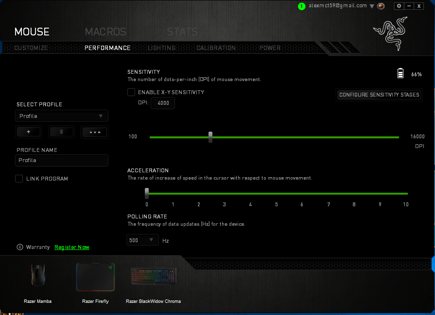 razer mamba elite dpi settings