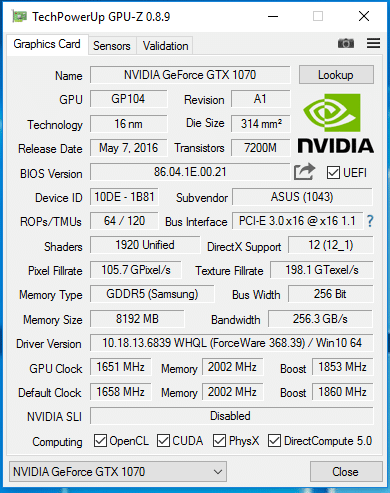 ASUS ROG STRIX-GTX1070-O8G-GAMING: GTX 1070, Strix Style! - Page 5