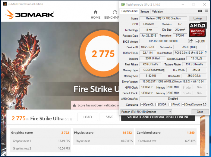 Firestrike ultra Gaming mode