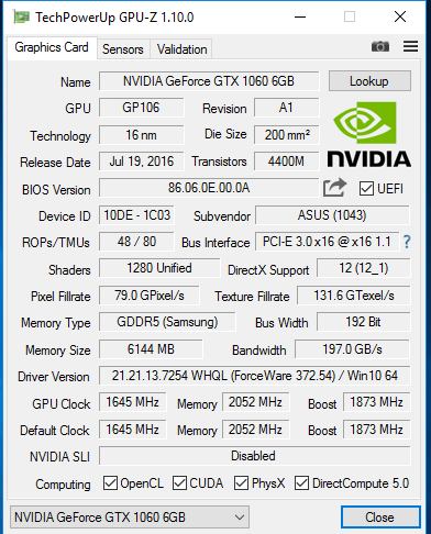 temperament arkitekt TVstation ASUS Strix ROG GTX 1060 6GB, Gaming With Godzilla (STRIX-GTX1060-O6G-GAMING)  - Page 7 of 8 - Bjorn3D.com