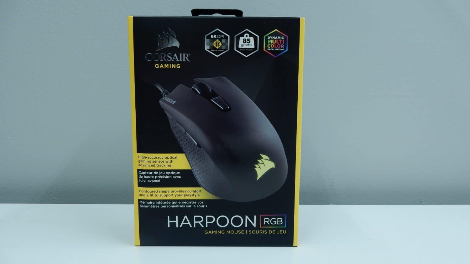 Souris Gamer Jeu Corsair Harpoon Pro RGB 12000 DPI 6 boutons noire