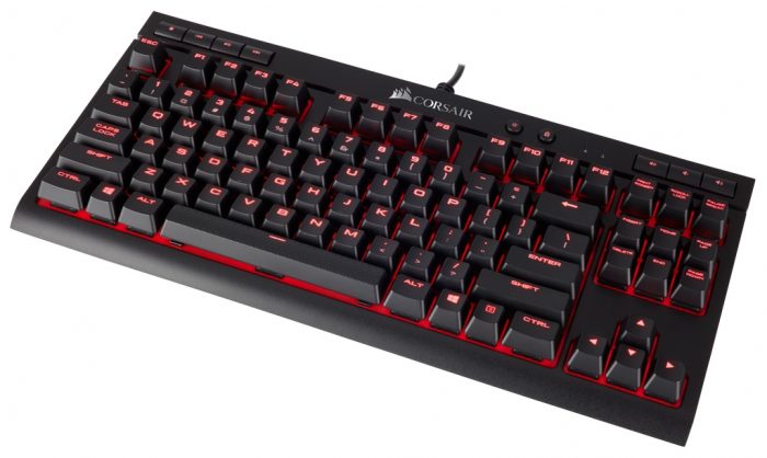 corsair keyboard only red