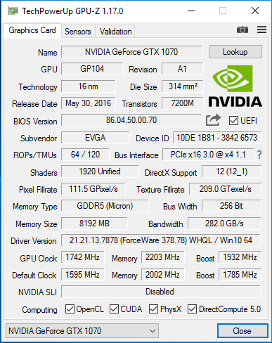 evga precision x settings for gtx970