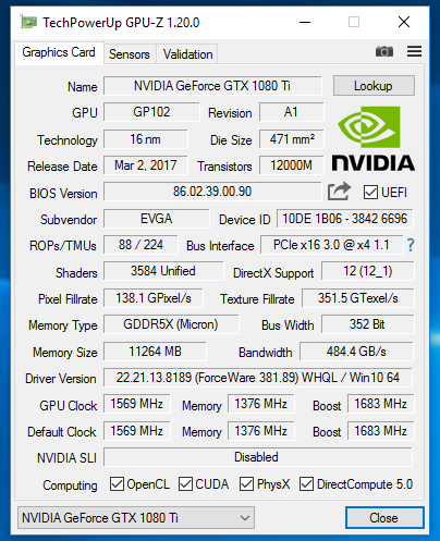 Evga geforce gtx discount 1080 ti ftw3 gaming