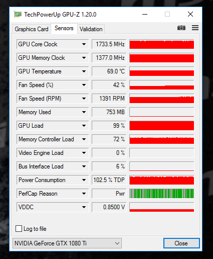 1080 ti температура. 2080ti температура памяти.