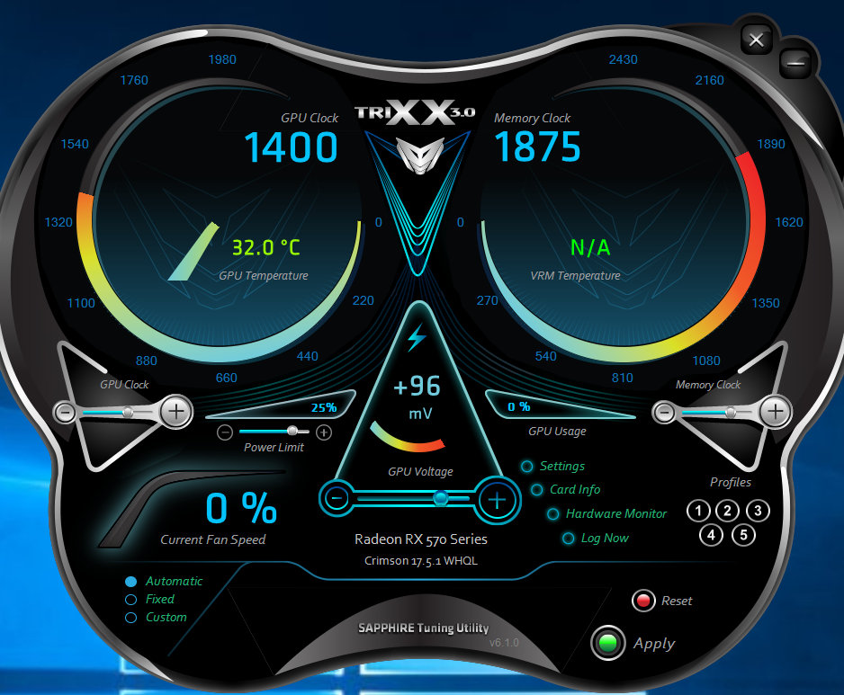 Rx 2025 570 overclocking