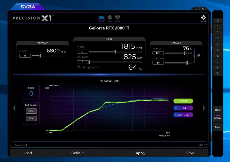 can evga precision x auto overclock work with over cards